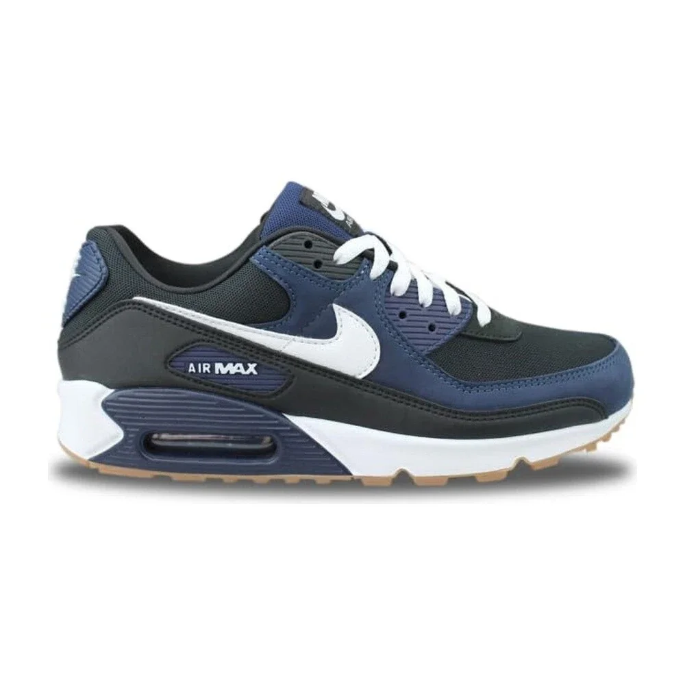 Nike Men's Air Max 90 Midnight Navy/Black/Gum FB9658-400